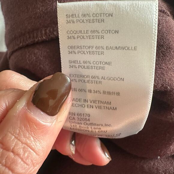 Urban Outfitters, Maroon, Pleated, Flare/Wide Leg, Trousers- S - Picture 4 of 12